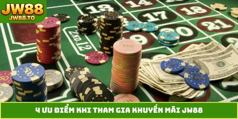 4 ưu điểm khi tham gia khuyến mãi JW88