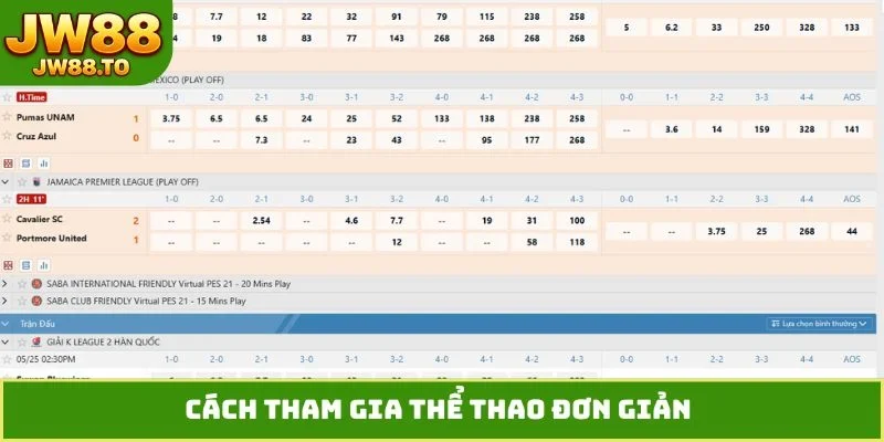 Cách tham gia thể thao đơn giản